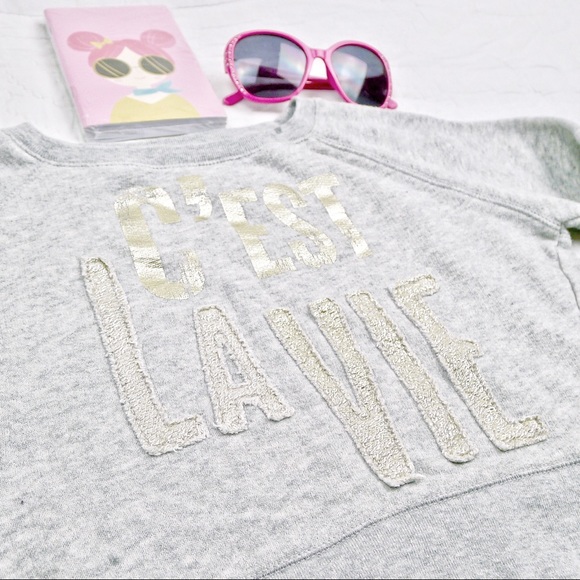 Aeropostale Girls c'est la vie Sweatshirt sz 5 - Picture 5 of 8